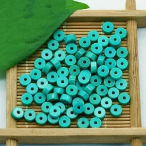 Turquoise Spacer Round Gemstone With Hole Wholesale