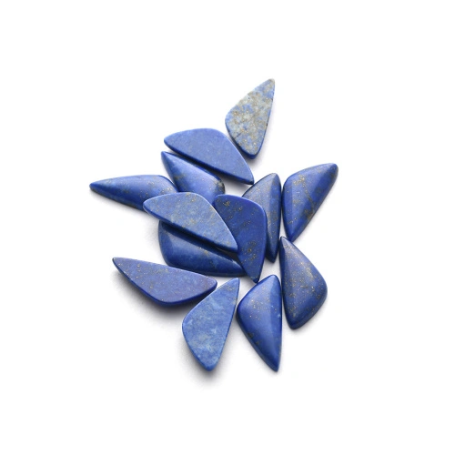 100% Natural Lapis Lazuli Loose Gemstone Triangle Cabochon