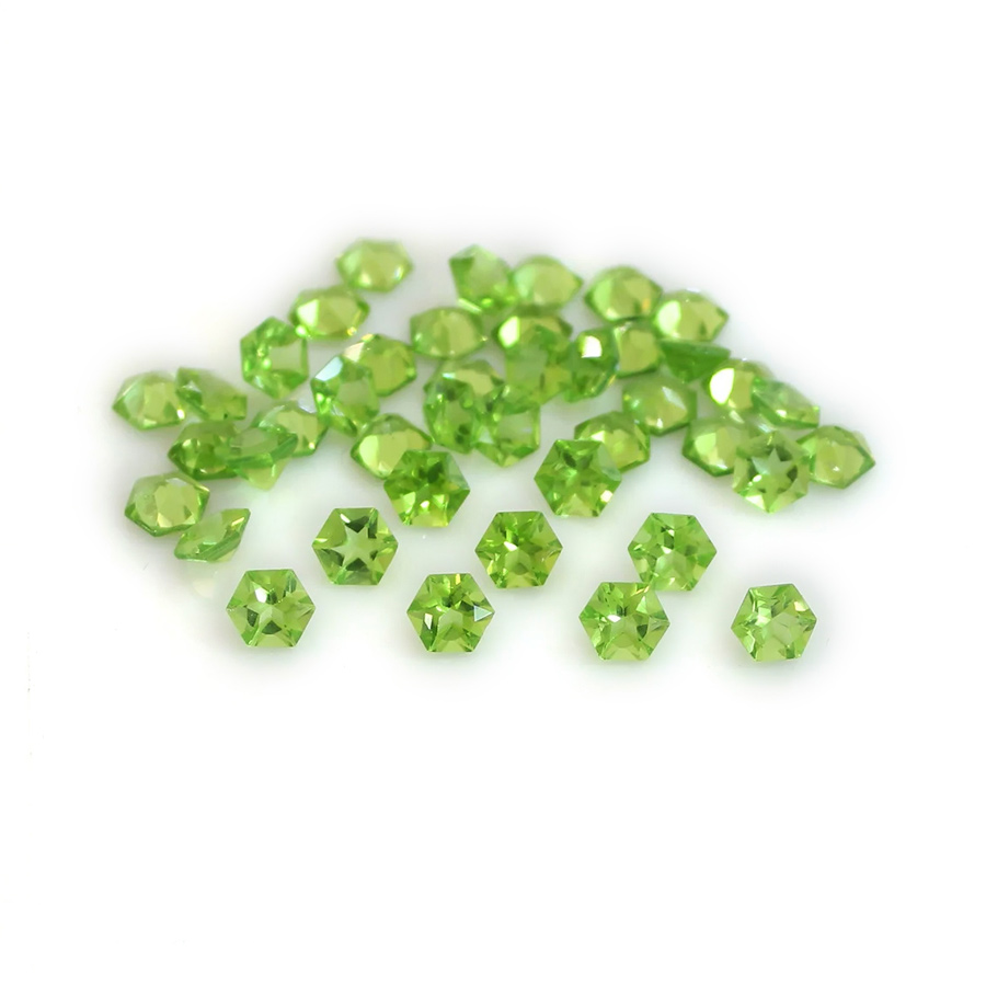 Natural Gemstone Trillion Shape Peridot Collection Wholesale - 이미지 2