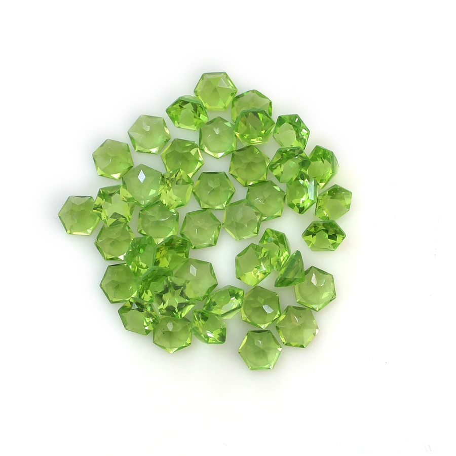 Natural Gemstone Trillion Shape Peridot Collection Wholesale - 이미지 3