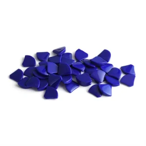 Lapis Lazuli fan-shaped Cabcochon Cut Loose Gemstone