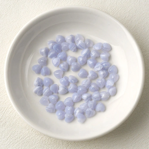 Blue Lace Agate High Quality Heart Shaped Cabochons