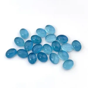 Blue Aquamarine Oval Earring High Quality For Women
