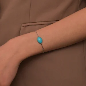 Retro Fashion Oval Turquoise Bracelet Adjustable Bracelet