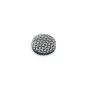 Black Onyx Surface Engraving Round Flat Back Cutting
