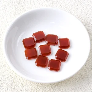 Best Quality Natural Red Agate Square Loose Stones