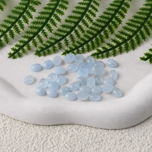 AAA Quality Natural Aquamarine Egg Shaped Cabochons