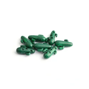 Malachite Cactus shape Cut special-shaped custom gemstones