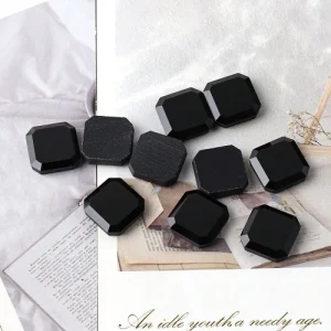 Black Onyx Loose Gemstone Wholesale Price Octagonal Gemstone