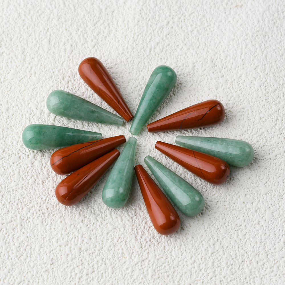 Admix Green Aventurine&Red Jasper Special shape Customizable - 이미지 3