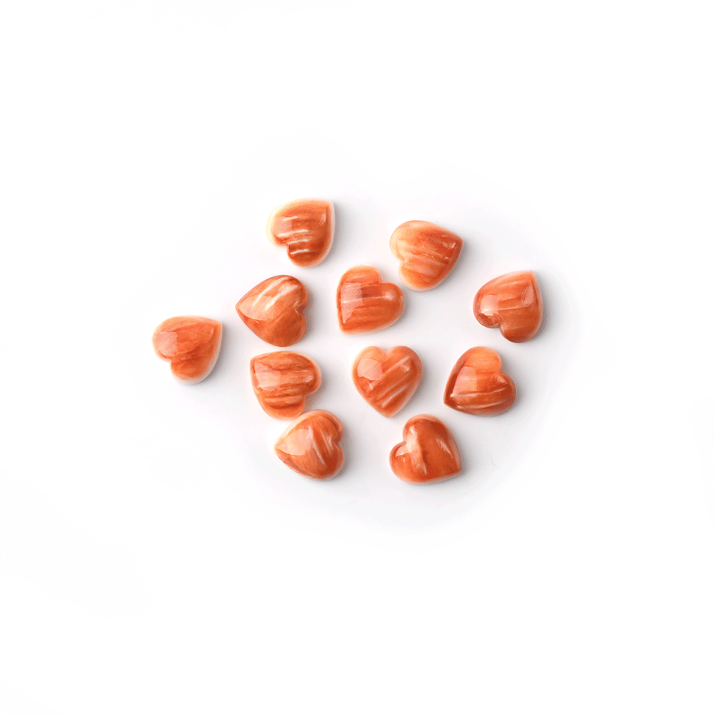 Natural Red Chrysanthemum Shell Cut Size Shape - 이미지 4
