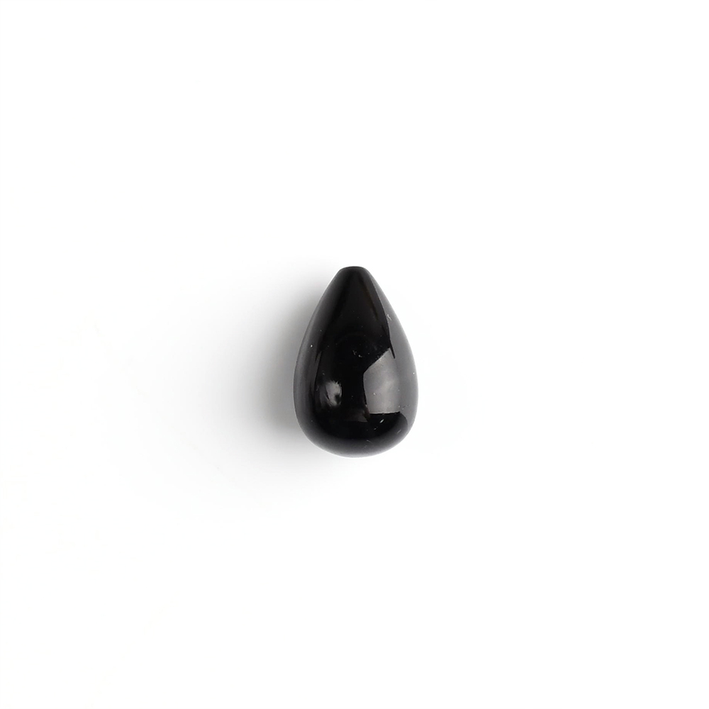 Black Onyx Smooth Teardrop Shape Gemstone Jewelry Making - 이미지 5