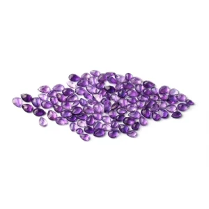 Amethyst Quartz Faceted Pear rose cut Jewelry