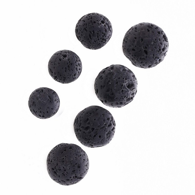 Wholesale Bulk Stone Lava Rock Round Loose Beads - 이미지 4