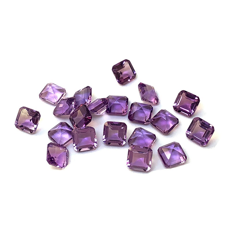 Natural Amethyst Square Small Octagonal Cut Amethyst - 이미지 4