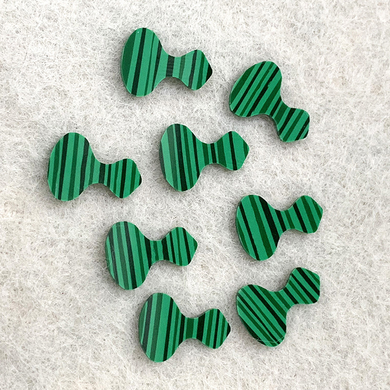 Synthetic Malachite Flat Bottom Plain Gourd Pendant Gems - 이미지 7