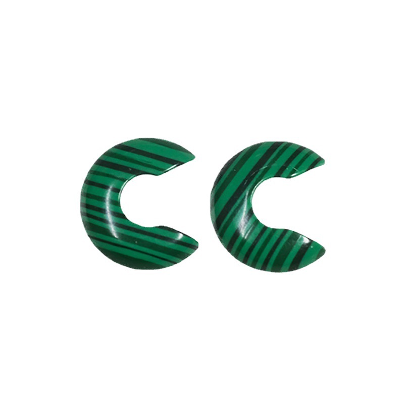 Synthetic Malachite Crescent Loose Stone Malachite Gemstone - 이미지 2
