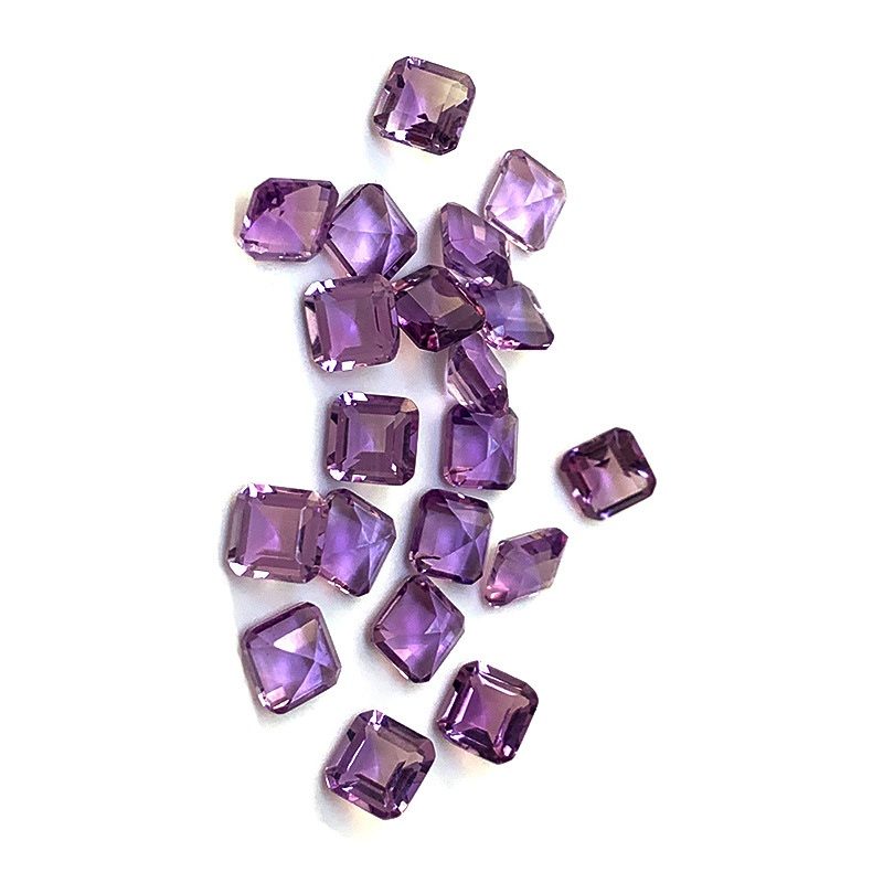Natural Amethyst Square Small Octagonal Cut Amethyst - 이미지 5