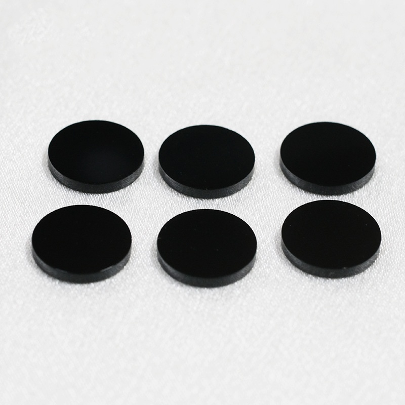 Natural Black Agate Disc Round Cut Black Gemstones - 이미지 3