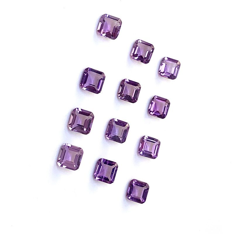 Natural Amethyst Square Small Octagonal Cut Amethyst - 이미지 7