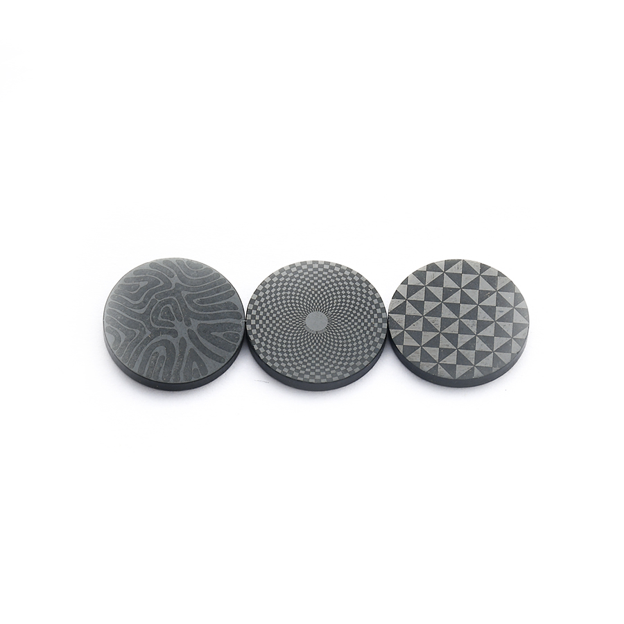 Black Onyx Surface Engraving Round Flat Back Cutting - 이미지 2