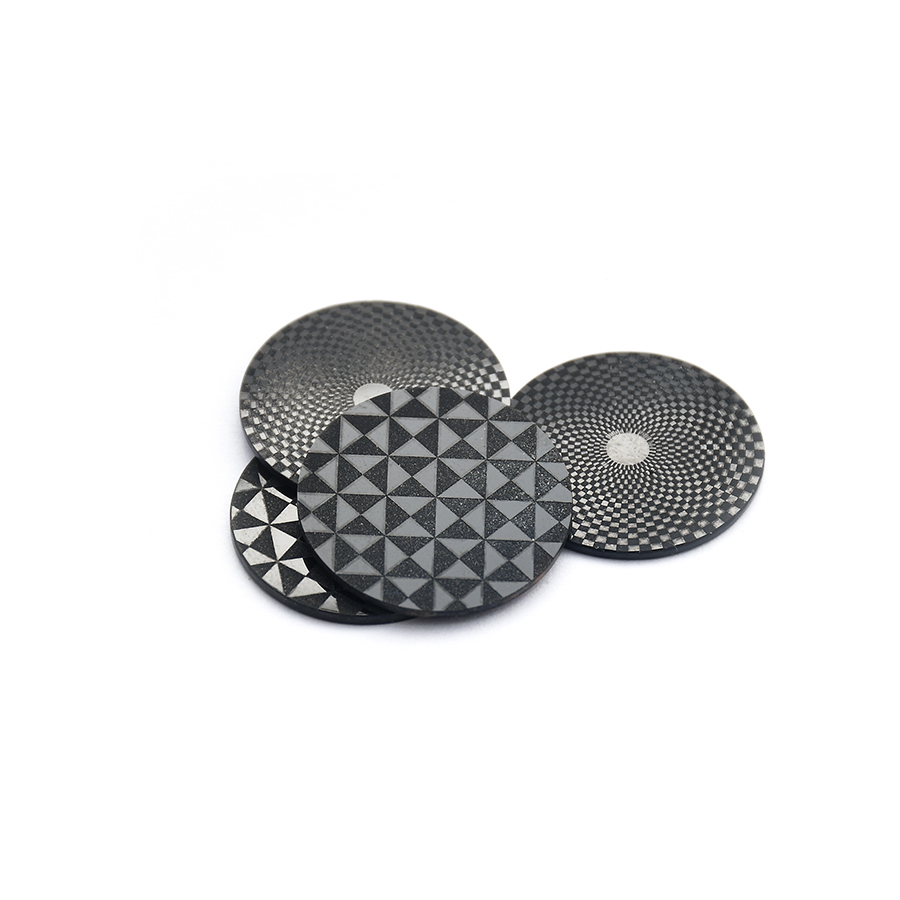 Black Onyx Surface Engraving Round Flat Back Cutting - 이미지 3
