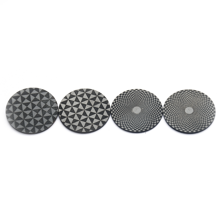 Black Onyx Surface Engraving Round Flat Back Cutting - 이미지 5