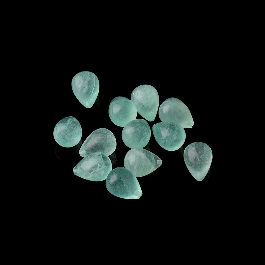 Wholesale natural crystal green fluorite Drop shape Cut - 이미지 5
