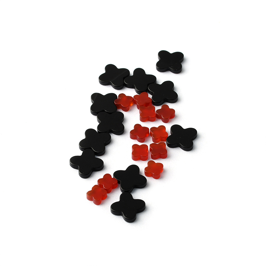 Natural Brazile Agates Four Leaf Clover cuting - 이미지 5