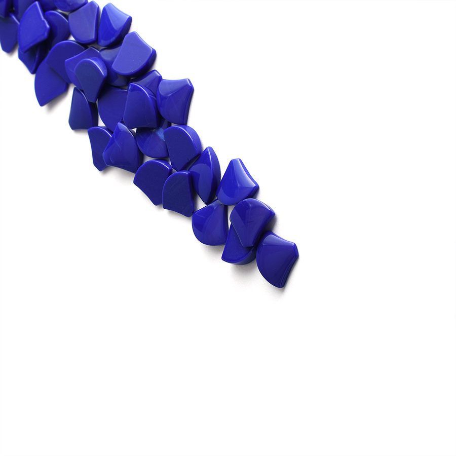 Lapis Lazuli fan-shaped Cabcochon Cut Loose Gemstone - 이미지 4