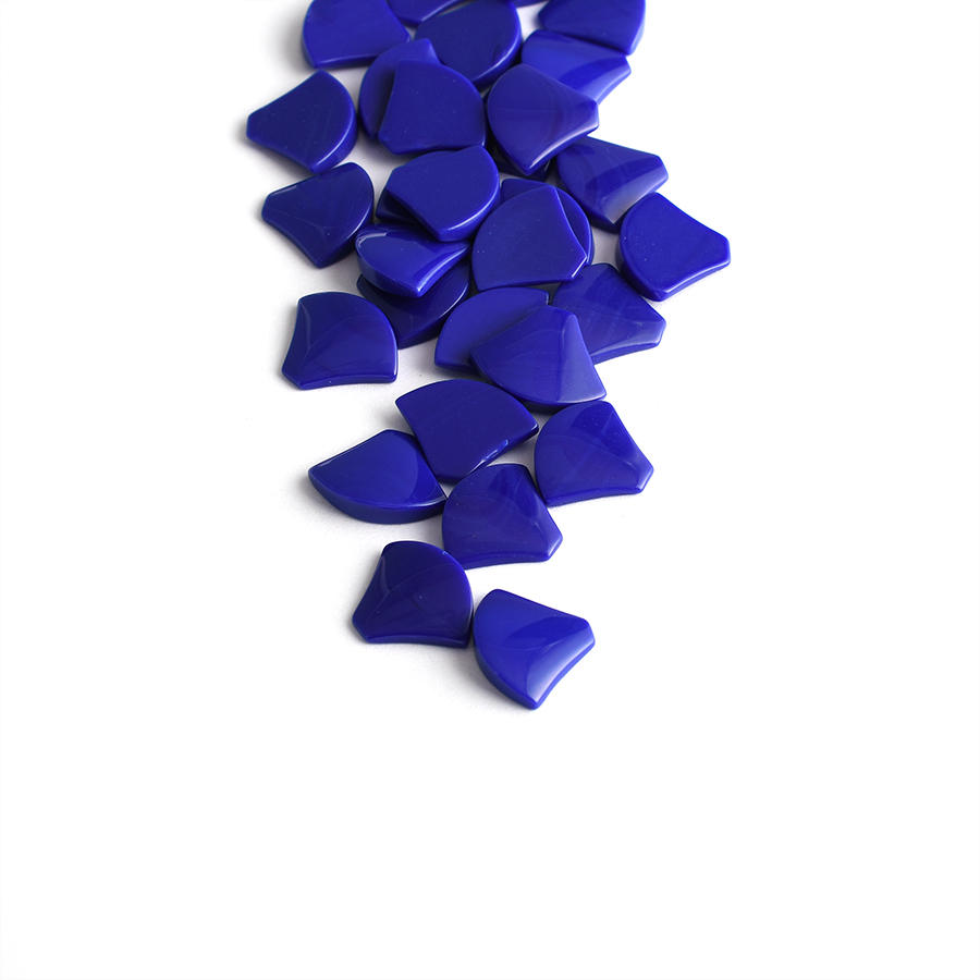 Lapis Lazuli fan-shaped Cabcochon Cut Loose Gemstone - 이미지 2