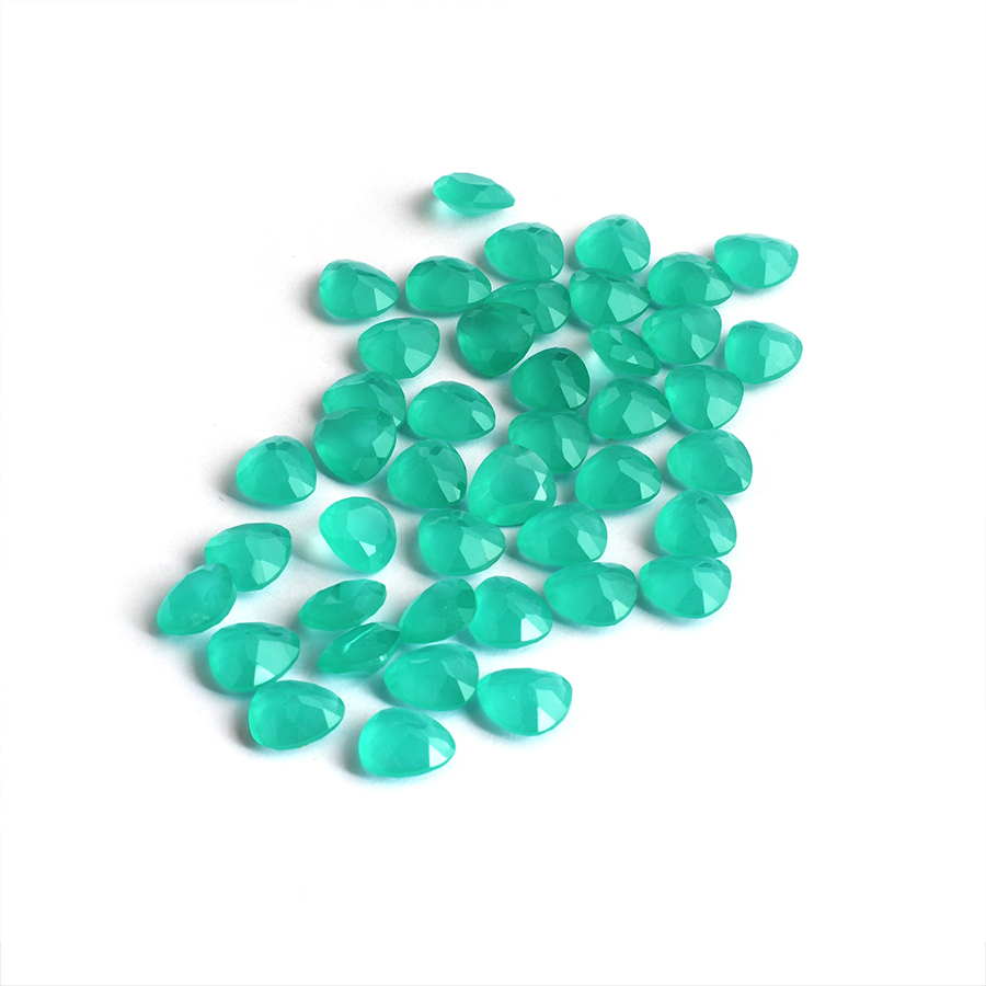 Light Blue Glass Special Shape Customization Cut - 이미지 3